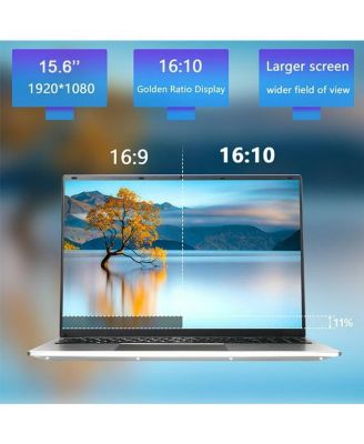 N95 Laptop, 15.6 FHD, Intel Alder Lake N95, 16GB RAM, 1TB SSD, Silver
