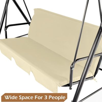 3-Seat Outdoor Patio Swing Chair