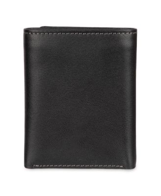 Men's Hidden Zipper Trifold RFID Wallet