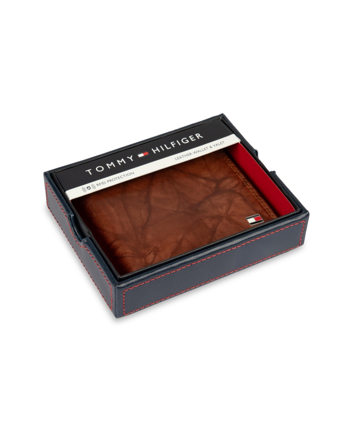 Tommy Hilfiger Men's Slimfold Wallet In Brown