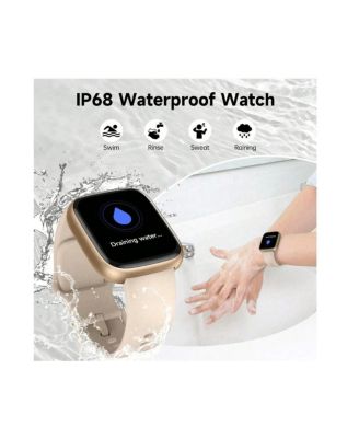  Smartwatch, Alexa Voice Assistant, Wireless Calling/Dialing, Call Reminder And Rejection, Multi-Sport Mode, SMS Reminder, 1.83-Inch HD Screen, IP68 Waterproof, Custom Wallpaper, Suitable For Andriod/IOS Phones