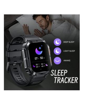 VASIP Smart Watches(Answer/Dial Calls) For Men With 1.96" HD Screen Remote Camera Control Music Playback Control Outdoor Sports Fitness Tracker For IOS And Android Phones