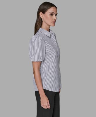 Women's Short Sleeve Woven Top