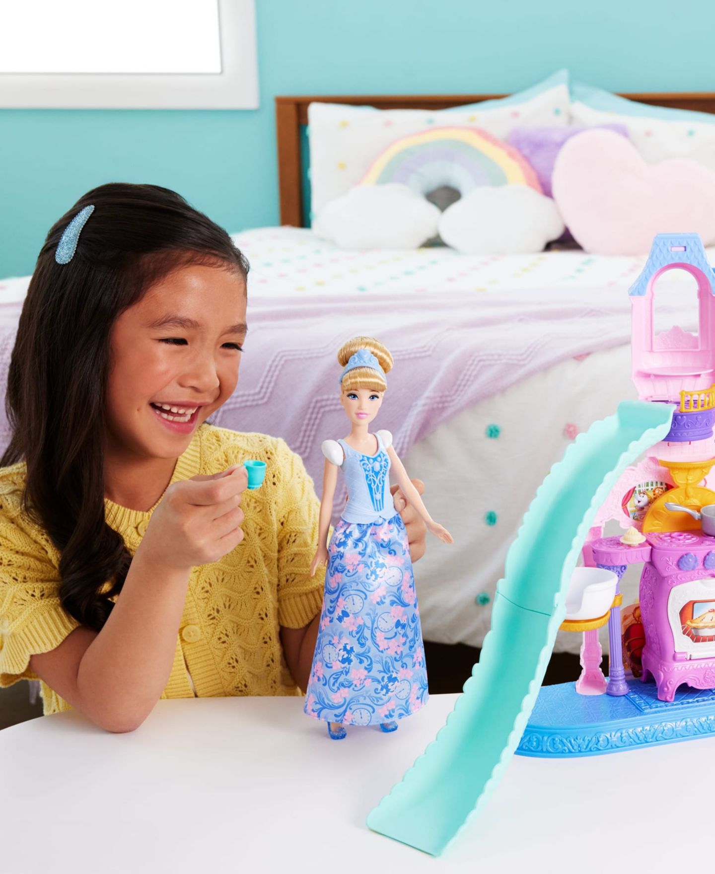 Детский игровой набор Disney Princess Cinderella Pet Palace Fashion Doll 20-Piece Playset, Ages 3+ — фото 2