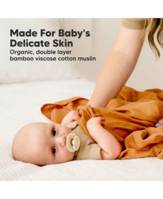 4pk Muslin Swaddle Blankets for Baby Boys, Girls - Baby Blankets, Swaddles for Newborns