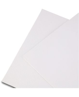 Lucerne Reversible Premium Faux Patent Leather 12" x 18" Rectangular Placemats Set of 4