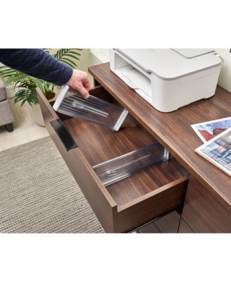 Plastic Adjustable Drawer Dividers - Set of 2 - Clear