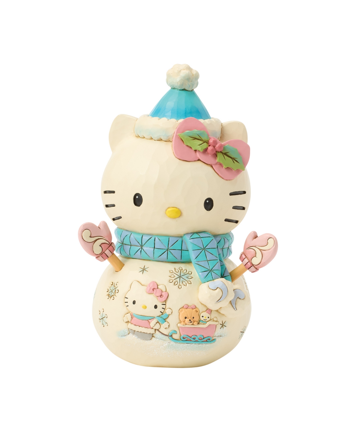 Jim Shore Hello Kitty Snowman Figurine In Multi