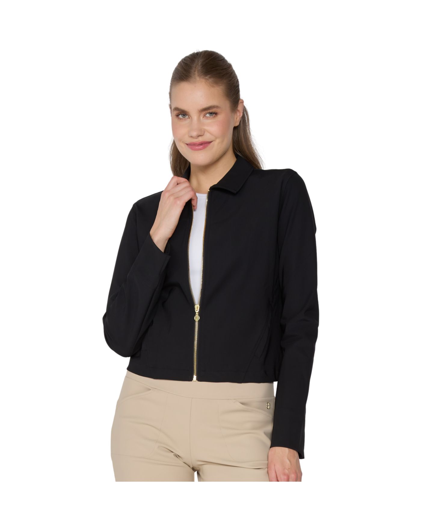 Женская куртка G Lifestyle Clothing Full Zip, цвет: Чёрный — фото 1