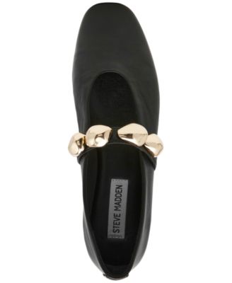 Poppin Embellished Mary-Jane Flats