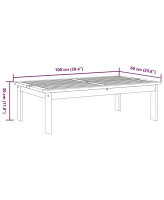 Garden Table Natural Wood Solid Acacia Wood Standard Durable