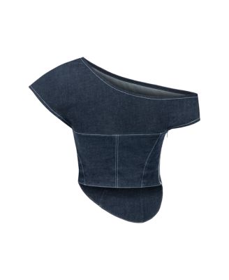 Women's Vonk Crop Denim Top - Stylish Jean Vest