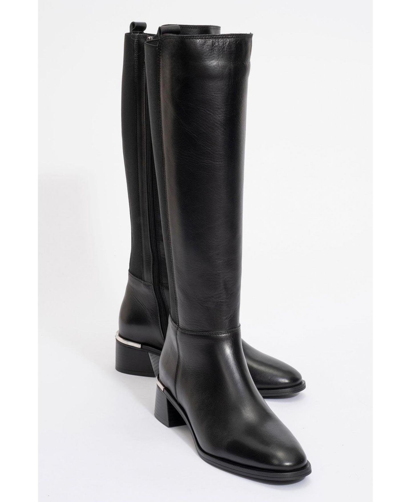 Женские ботинки Forever & Always Shoes Rochos Leather Boot, цвет: Чёрный кожаный — фото 1