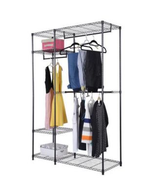 48&#39;&#39;x18&#39;&#39;x71&#39;&#39; Closet Organizer Garment Rack Portable Clothes Hanger Home Shelf