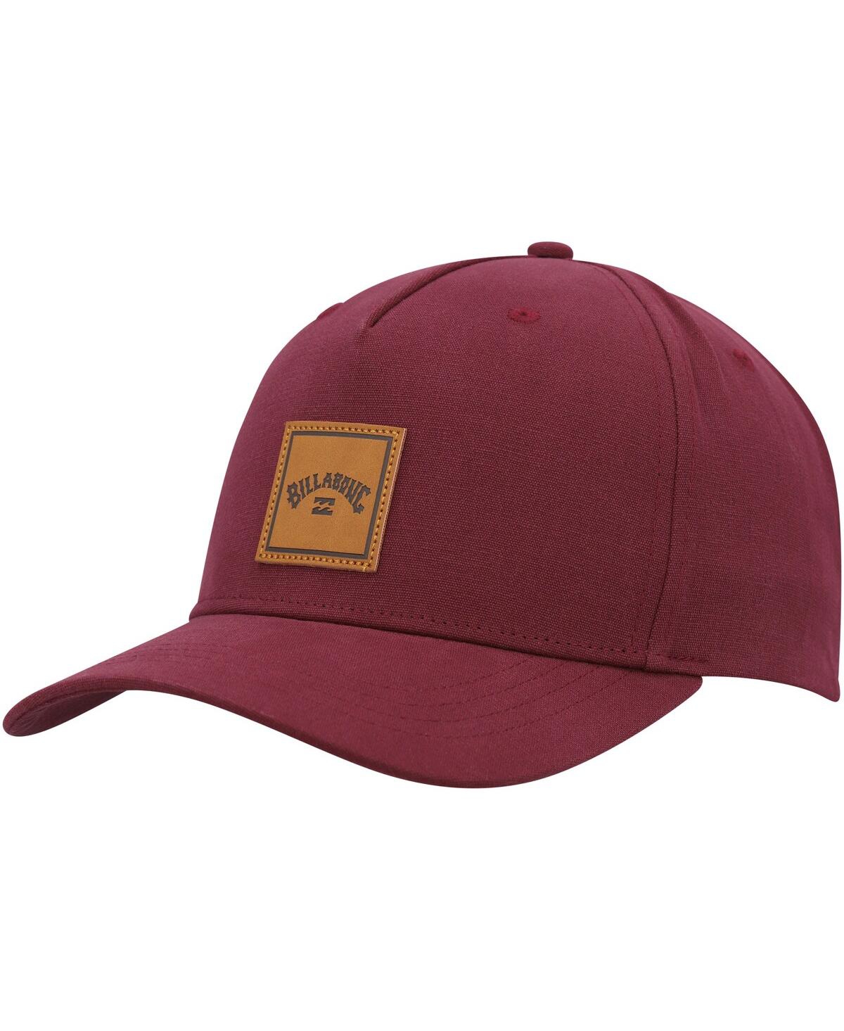 Billabong Men's Red Stacked Iii Snapback Hat In Red