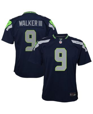 Nike - Big Boys and Girls Kenneth Walker III College Navy Seattle Seahawks Team Game Jersey
