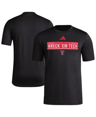 adidas - Men's Black Texas Tech Red Raiders Locker Slogan Pre-Game T-Shirt