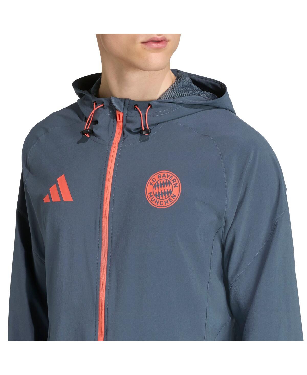 Adidas Men's Gray Bayern Munich 2025/26 Tiro Vis Tech Travel Jacket