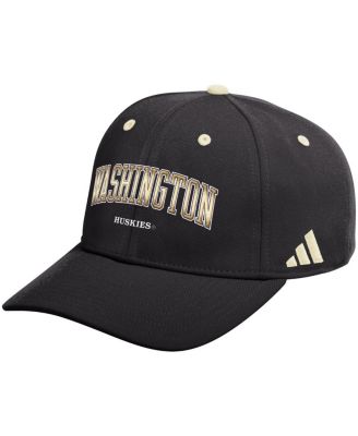 adidas - Men's Black Washington Huskies Seasonal Flex Hat