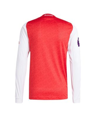 Men's Red Arsenal 2025/26 Home Authentic Long Sleeve Jersey