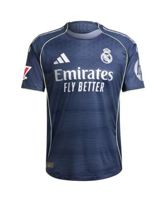 Men's Blue Real Madrid 2025/26 Away Authentic Jersey