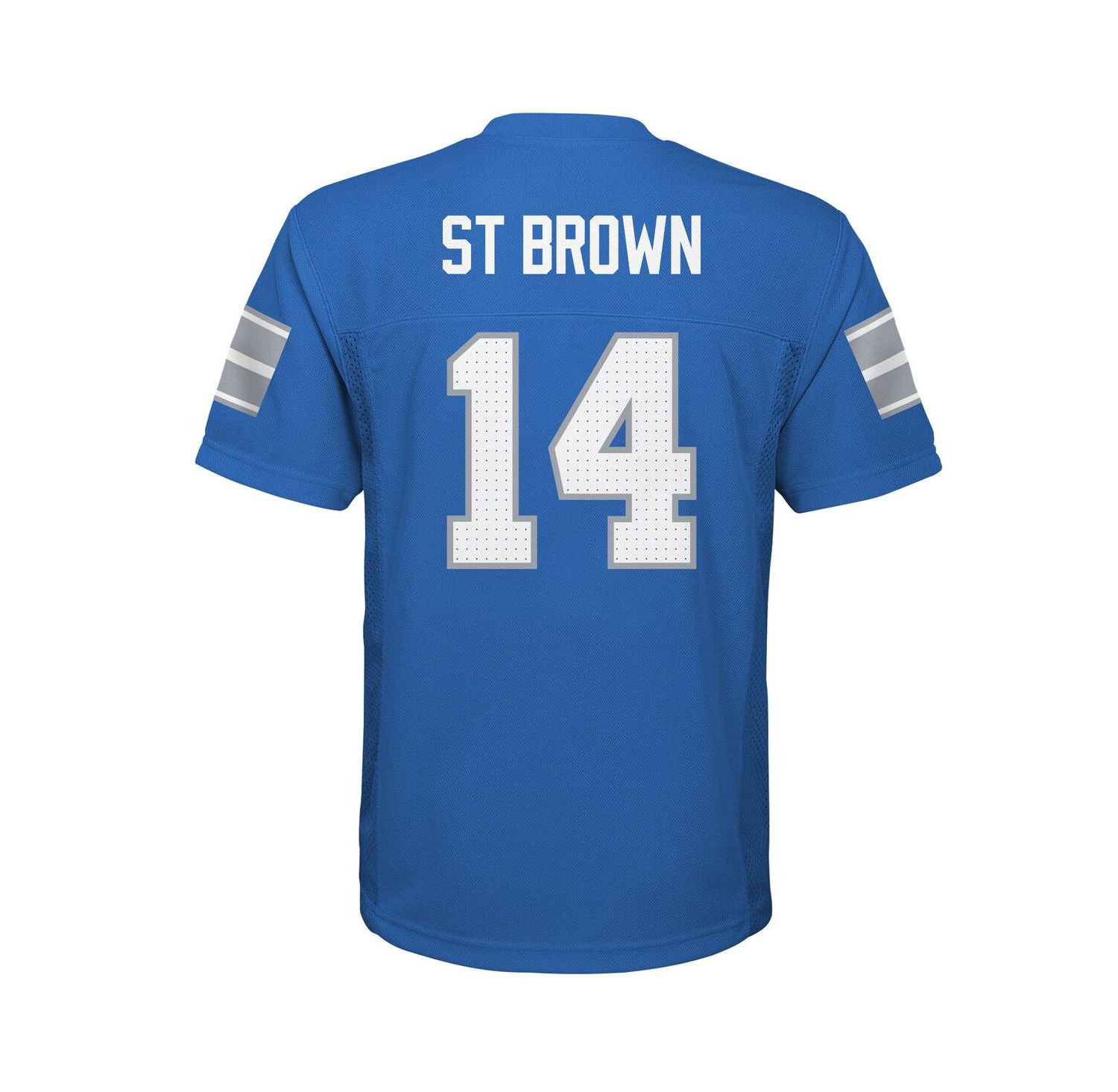 Big Boys and Girls Amon-Ra St. Brown Blue Detroit Lions Replica Player Jersey