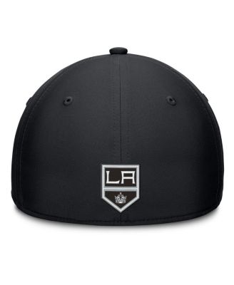 Men's Black/Silver Los Angeles Kings Authentic Pro Rink Flex Hat