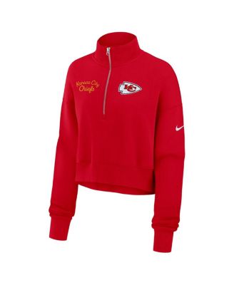 Women's Red Kansas City Chiefs Primetime Phoenix Half-Zip Sweatshirt