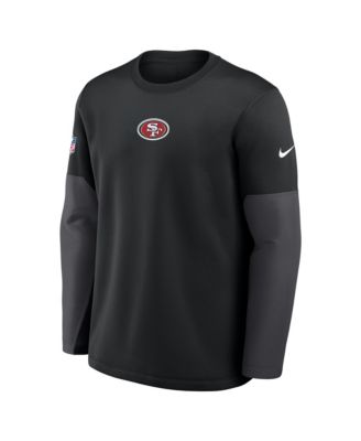 Men's Black San Francisco 49ers Sideline Scripted to Win Performance Long Sleeve T-Shirt
