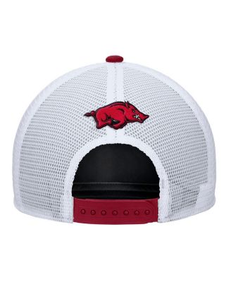 Men's Cardinal Arkansas Razorbacks 2025 On-Field Rise Trucker Performance Adjustable Hat