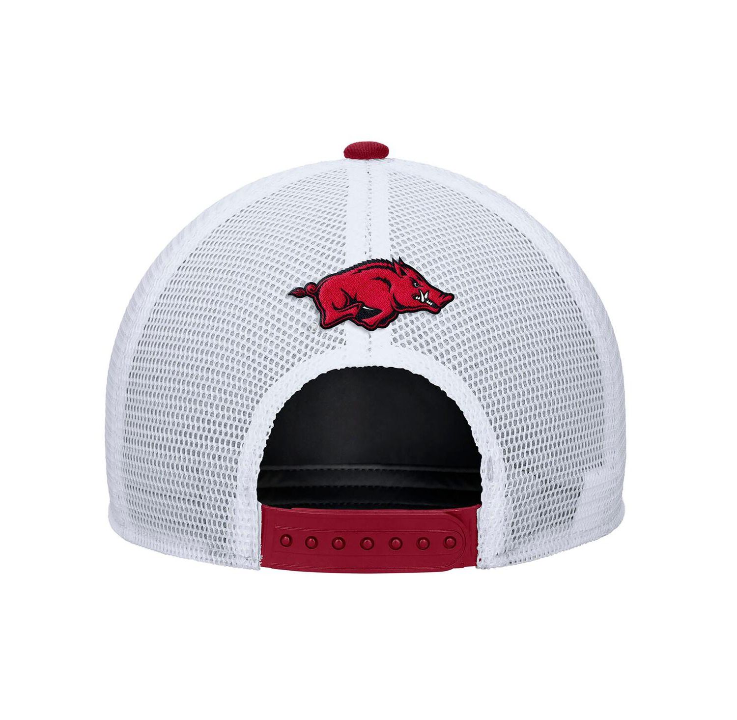 Men's Cardinal Arkansas Razorbacks 2025 On-Field Rise Trucker Performance Adjustable Hat