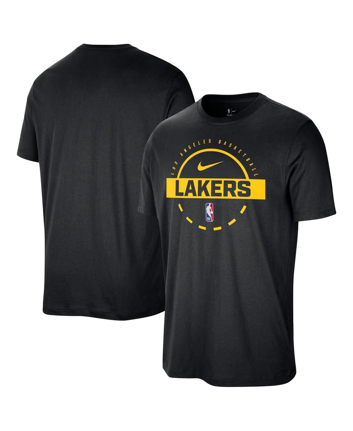 Мужская черная тренировочная футболка Los Angeles Lakers Authentic