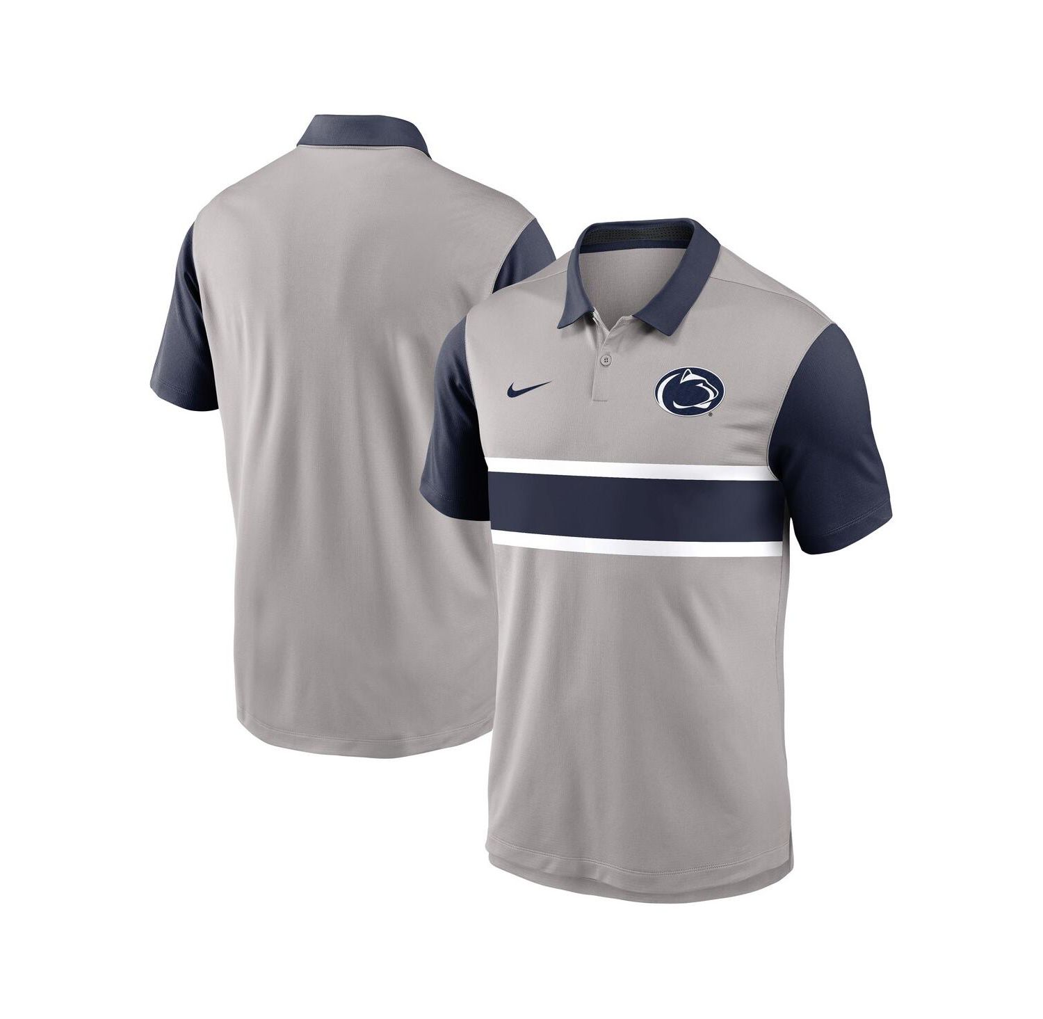 Men's Gray/Navy Penn State Nittany Lions Vapor Performance Polo Shirt