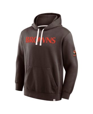 Men's Brown Cleveland Browns New Horizons Heritage Pullover Hoodie