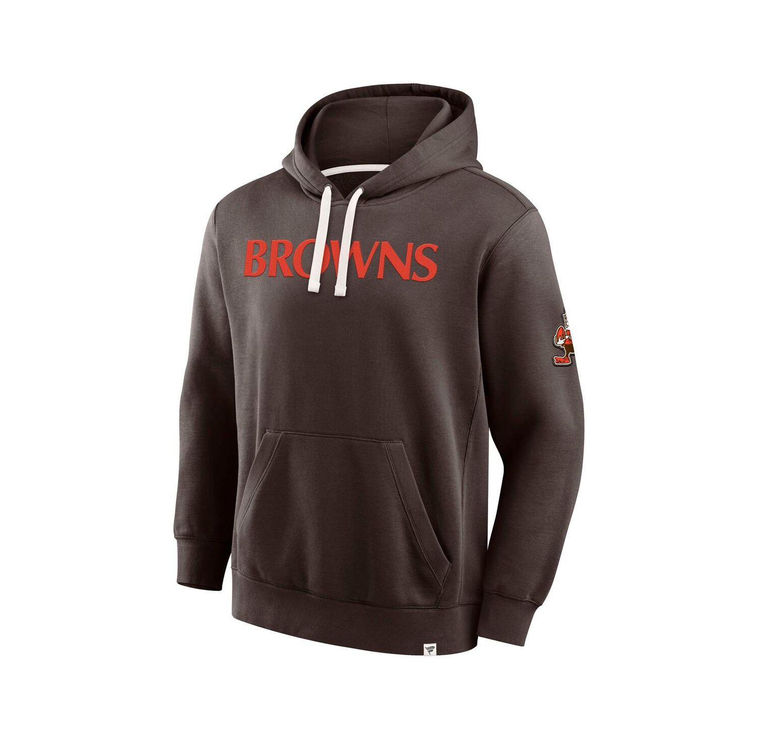Men's Brown Cleveland Browns New Horizons Heritage Pullover Hoodie