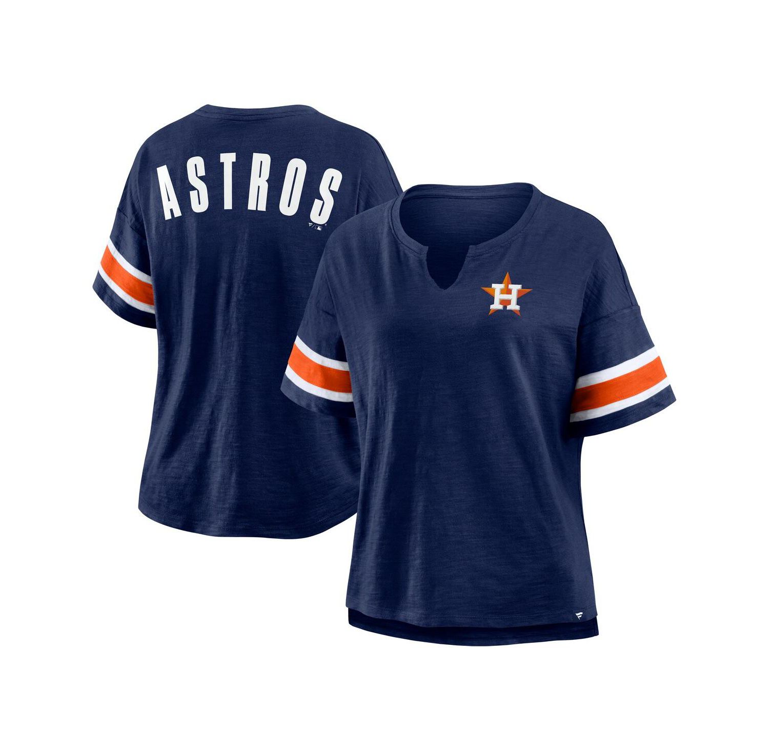 Women's Navy Houston Astros Curl Route T-Shirt