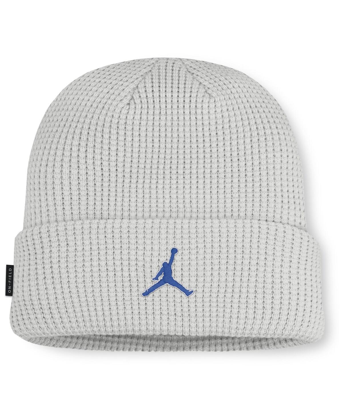 Jordan Men Gray Florida Gators 2025 On-field Utility Cuffed Knit Hat In Gray