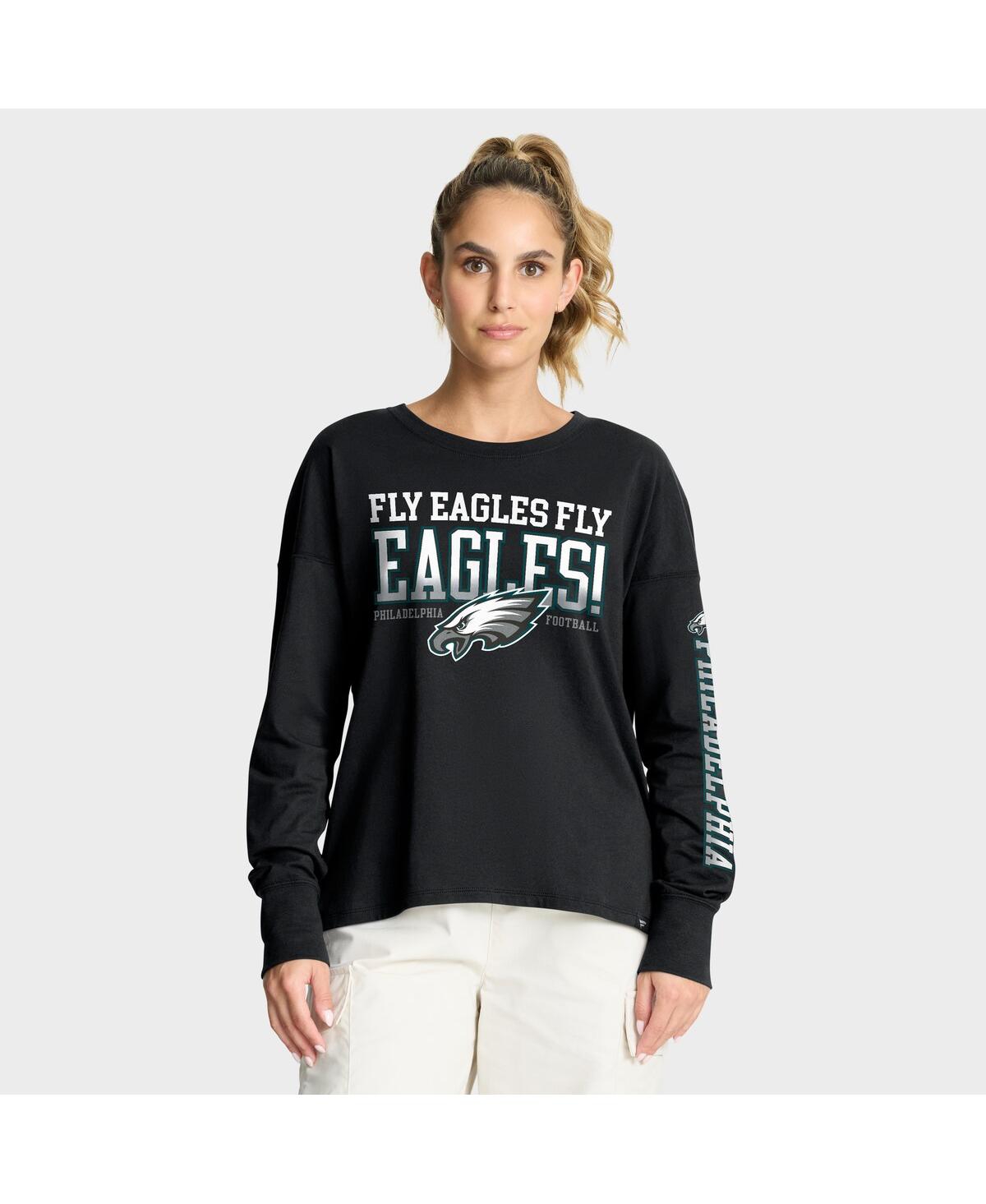 Fanatics Women's Black Philadelphia Eagles Hometown Legacy Long Sleeve T-shirt In Black