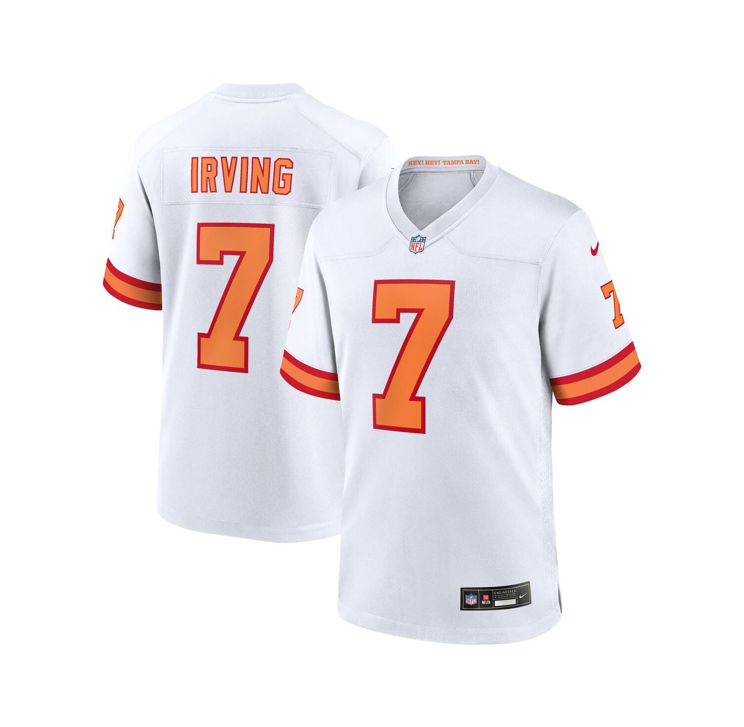 Men's Bucky Irving White '76 Tampa Bay Buccaneers Game Jersey