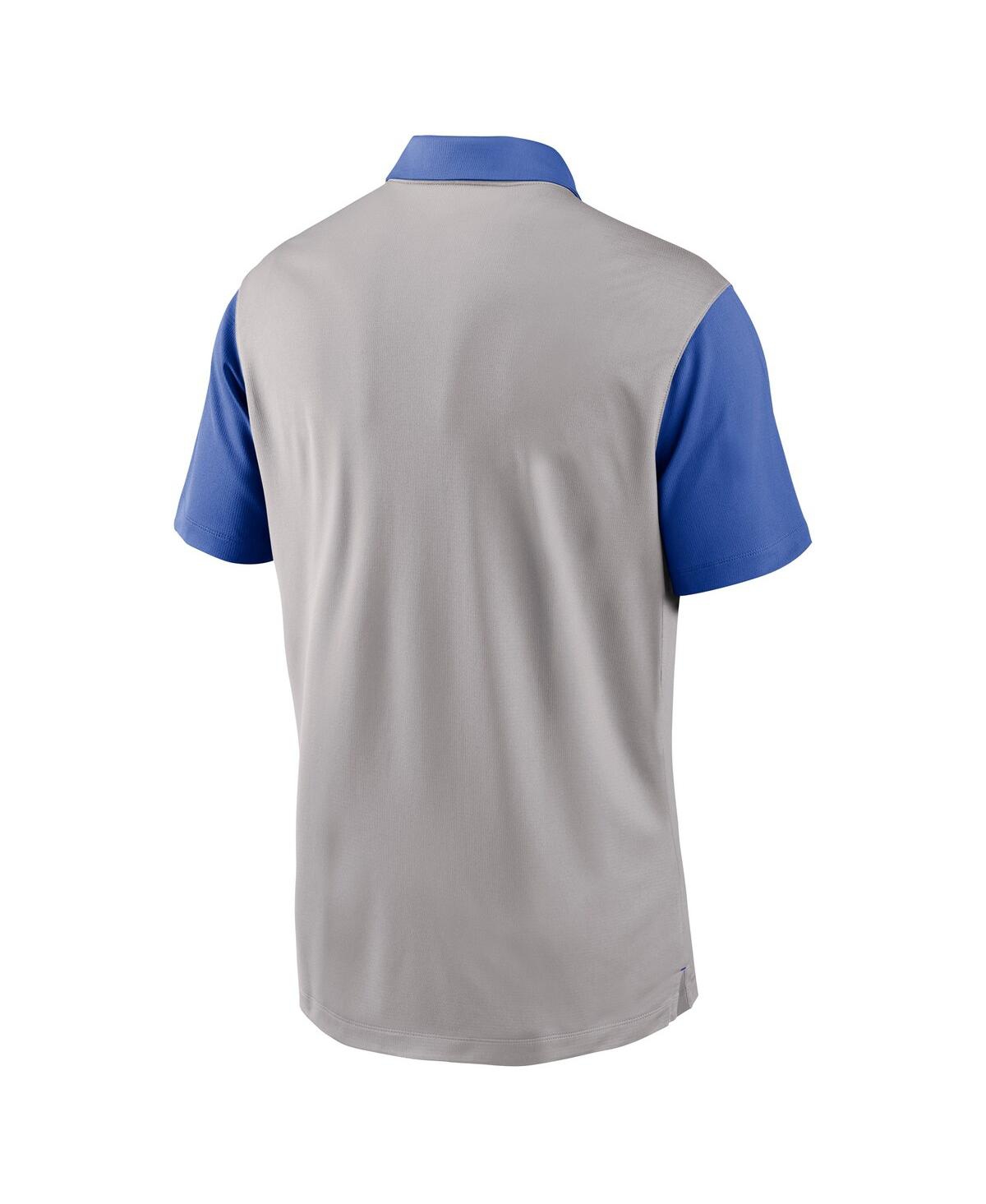 Nike Men's Gray/royal Kentucky Wildcats Vapor Performance Polo Shirt In Gray