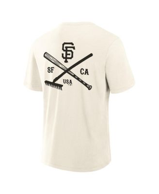 Men's Cream San Francisco Giants Nostalgia Stadium Slub T-Shirt