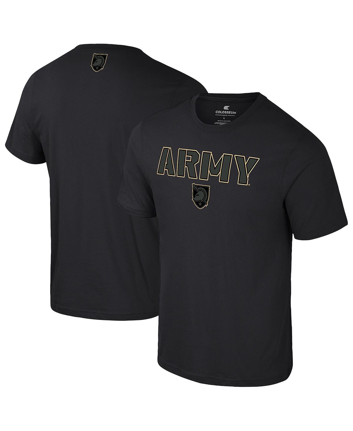 Colosseum Men's Black Army Black Knights Color Pop Active Blend T-shirt In Black