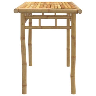 Dining Table Natural Bamboo Bamboo Medium Durable
