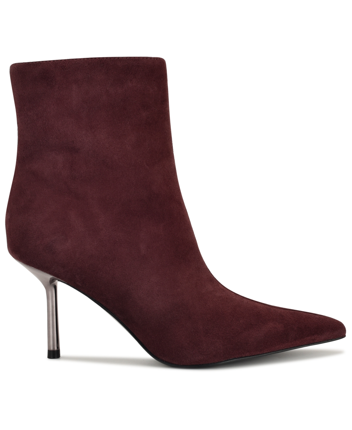 Nine West Women's Narend Pointy Toe Stiletto Dress Booties In Burgundy