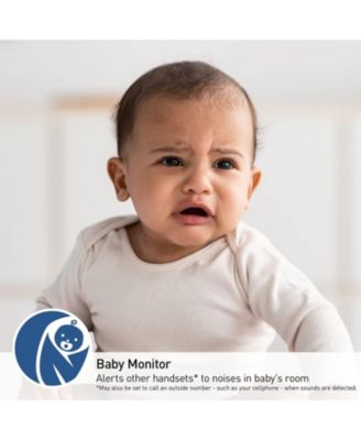 DECT 6.0 Expandable Cordless Phone System with Answering Machine and Call Blocking - 3 Handsets - Metallic Black