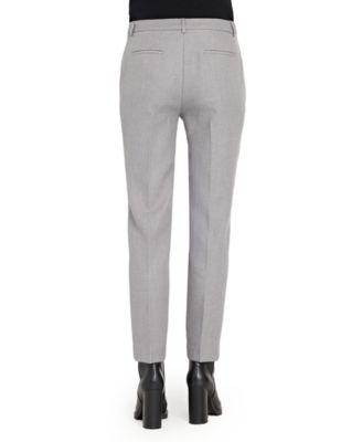 Petite Herringbone Mid Rise Pants