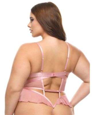 Women's Flora Sheer Lace Teddy