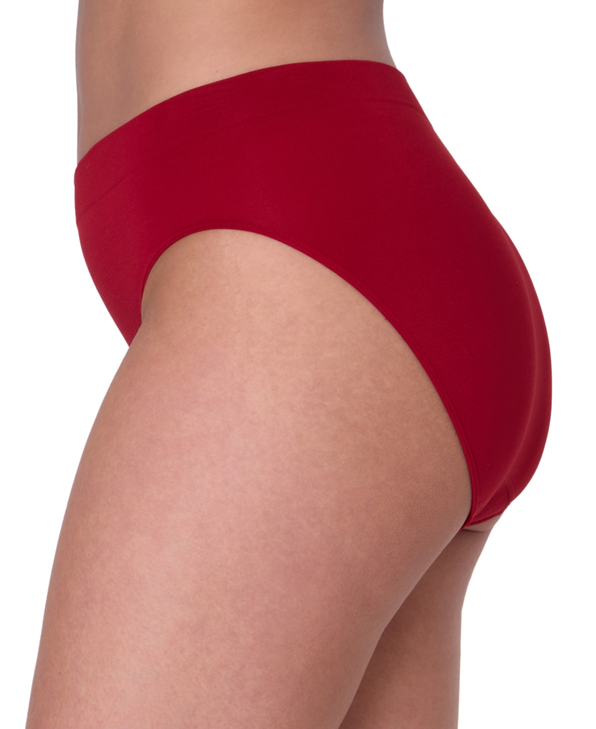 Bali One Smooth U All-over Smoothing Hi Cut Brief Underwear 2362 In Red