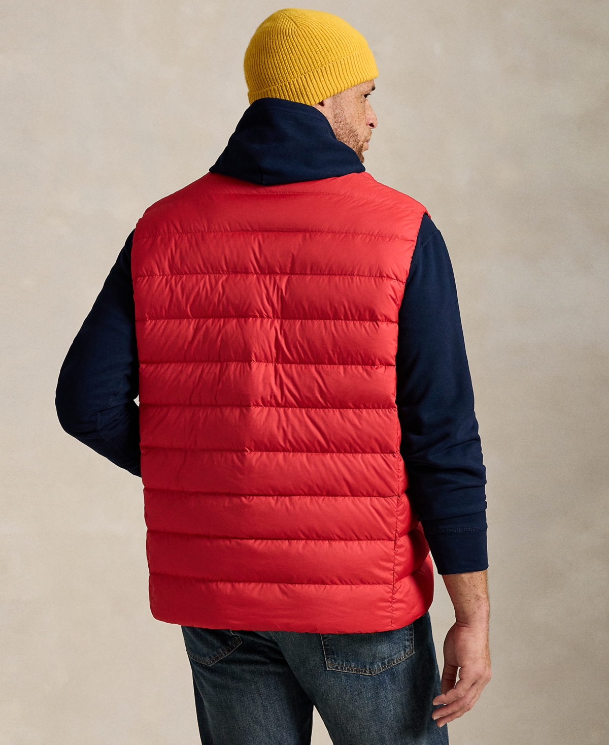 Polo Ralph Lauren Men's Big & Tall Quilted Vest Jacket In Red