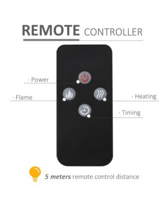 43.75" W x 31.5" H Electric Cabinet Fireplace w/ Mantel, TV Sd,